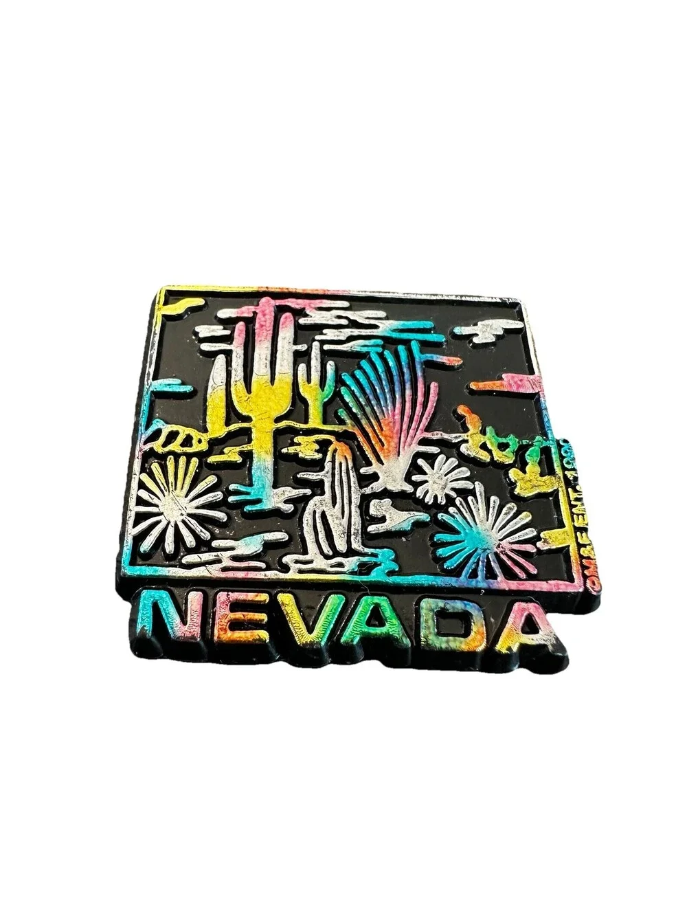 Nevada Colorful 1990 Souvenir Fridge Magnet VGC